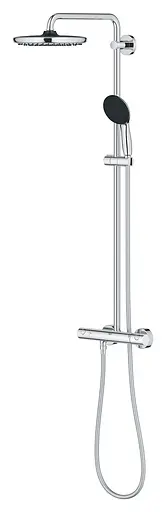 Душова система з термостатом для настінного монтажу Grohe Vitalio Start System 250 26678001, Хром - фото 4
