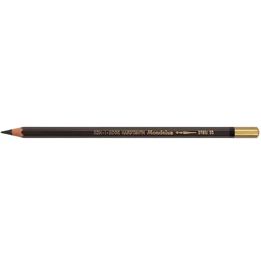 Олівець акварельний Koh-i-Noor Mondeluz dark brown темно-коричневий (3720/33)