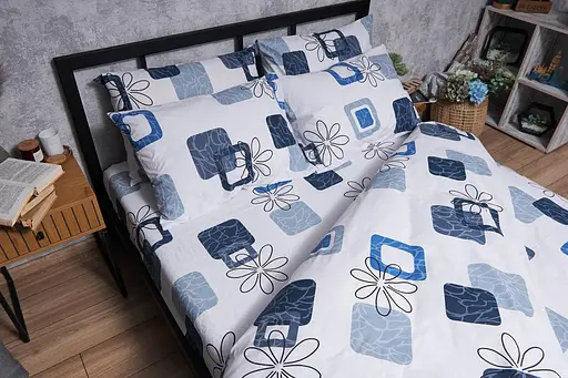 Комплект постельного белья Moon&Star Бязь Gold Люкс Silky Touch семейный 160х220х2 наволочки 4х50х70 - фото 6