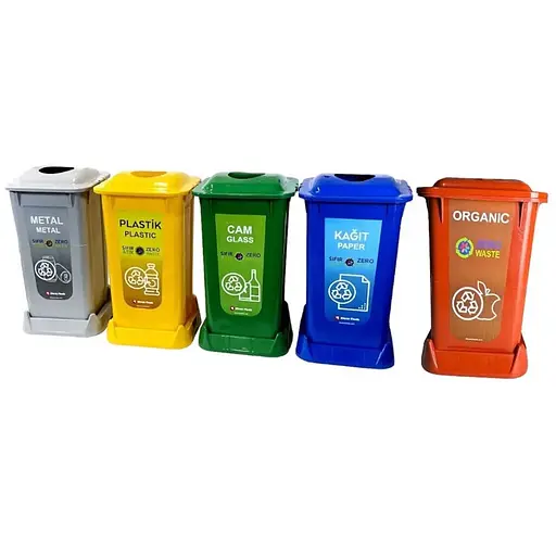 Контейнеры для сортировки мусора Afacan 70 л 1854789705 - фото 1