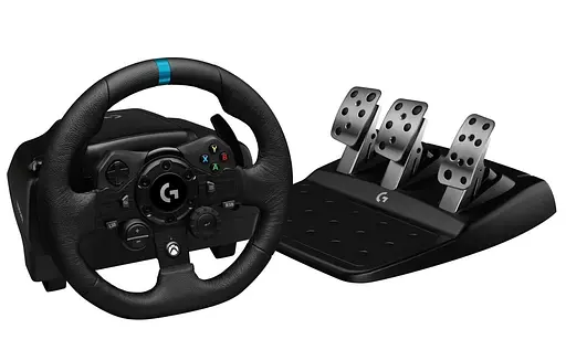 Руль и педали Logitech G923 Trueforce Racing Wheel and Pedals (941-000158) Black - фото 1