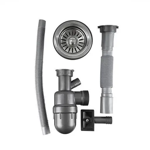 Мийка кухонна Kraft 6060L-E прямокутна 600х600х180 мм 0,8 мм Satin 30412 - фото 3