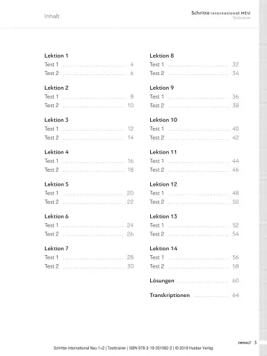 Schritte international Neu 1+2, Testtrainer + CD - фото 2
