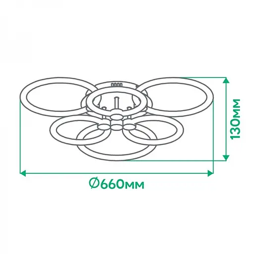 Светильник светодиодный Ardero AL6136ARD 115W 3000K-6500K (80074) - фото 7