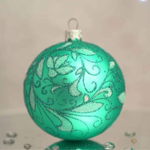 Ялинкова прикраса Санта Шоп Зимовий візерунок скло (4820001154474) - фото 3