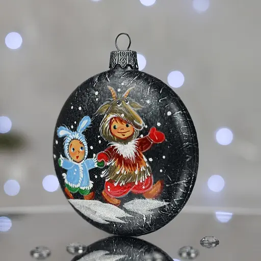 Ялинкова прикраса Санта Шоп Щедрувальники скло (4820001060911) - фото 3