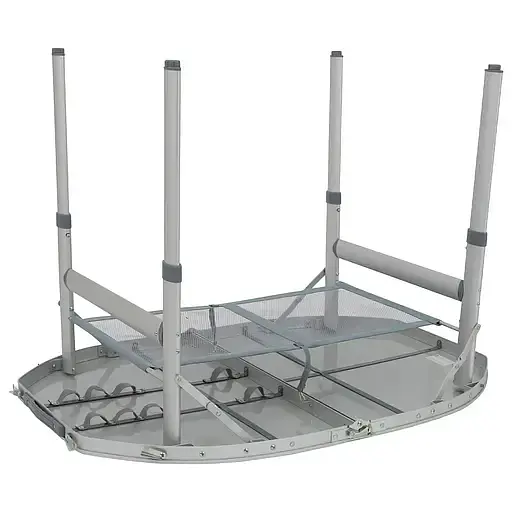 Стіл Bo-Camp Premium овальний 100x70 см сірий (DAS303284) - фото 4