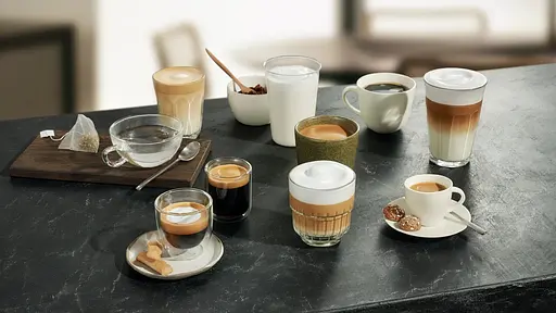 Siemens Кавомашина Siemens 1.7л, зерно + мелена, автомат.капучинатор, LED - дисплей, авторецептів - 8, чорно - срібний - фото 8