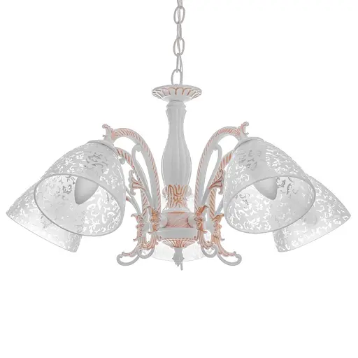 Люстра підвісна Brille класична E27 60W WH (BKL-486S/5) - фото 7