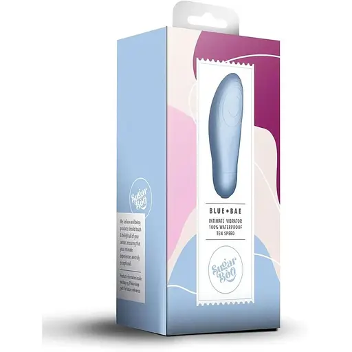 Клиторальный вибратор SugarBoo Blue Bae работает от батареек - фото 5