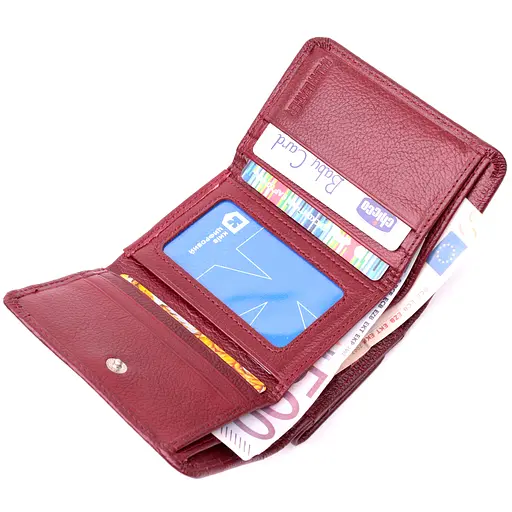 Кожаный женский кошелек ST Leather 11х8.7х2 см acs0028388 - фото 4