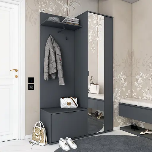 Прихожая Doros Дора Графит 113,5х40х192 (44900219) - фото 7