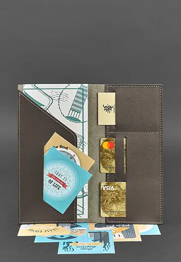 Кожаный тревел-кейс 3.1 темно-бежевый - фото 3