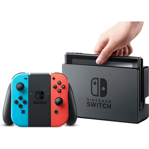 Nintendo Switch Neon Blue-Red (Upgraded version) + Игра Super Mario 3D All-Stars - фото 3