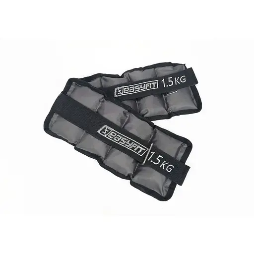 Утяжелители EasyFit 2 х 1,5 кг для ног и рук с металлом (EF-AWTМ-150) - фото 1