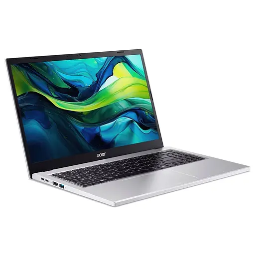 Ноутбук Acer 15.6'' Aspire Go 15 AG15-71P, FHD IPS, процесором Intel Core i5-13420H (12M Cache, up to 4.60 GHz), 16GB DDR5, 1TB SSD, Intel UHD, No OS, Pure срібний - фото 4