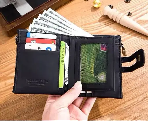 Мужской кожаный кошелек BULL 12х10х3 см acs0029241 - фото 2