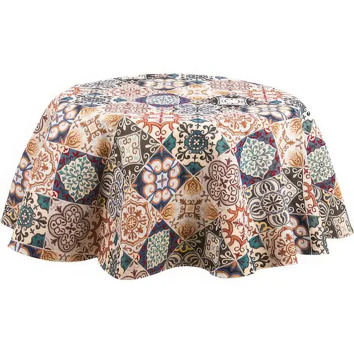 Скатерть Lefard Home Textile Mozaik гобеленовая круглая d 140 см (716-150) - фото 1