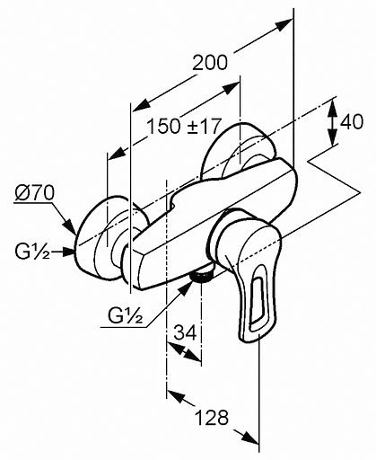 Смеситель для душа Kludi MIX 337100562 - фото 2