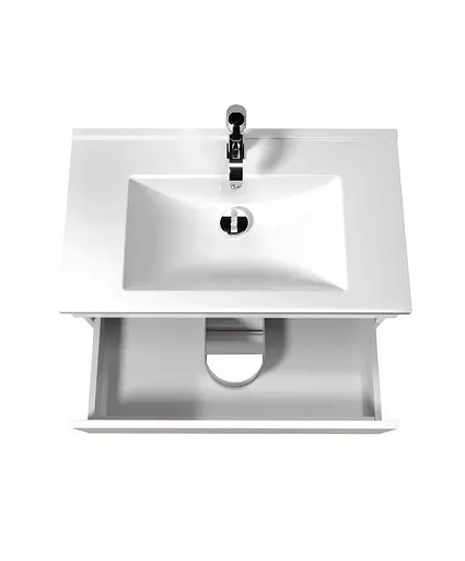 Тумба Мойдодир MoonShine 80 з умивальником Su-80 на ніжках Білий - фото 3