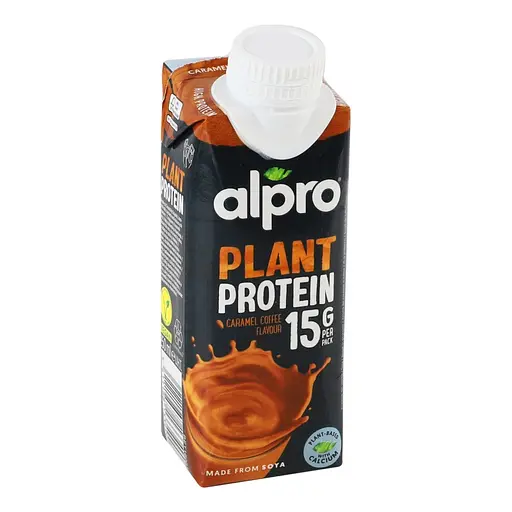 Напій соєвий Alpro Caramel coffee flavour Plant Protein високобілковий  250 мл - фото 2