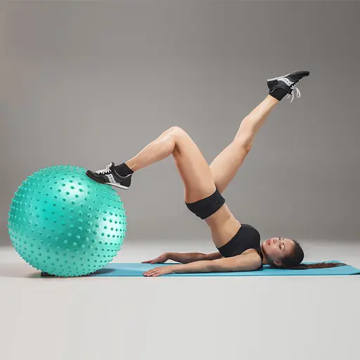 Мяч для фитнеса (фитбол) Cornix 55 см массажный Anti-Burst Mint XR-0472 - фото 9