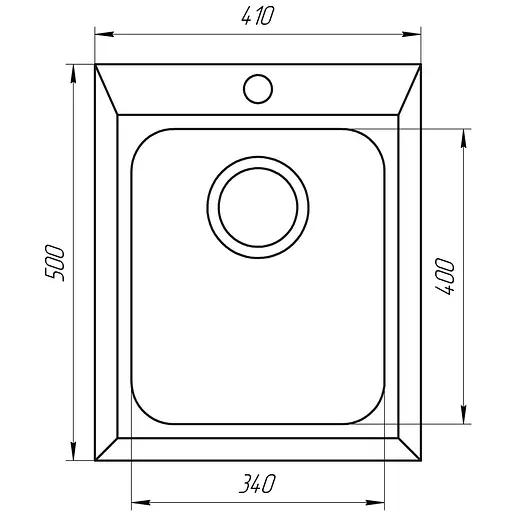 Гранитная мойка Globus Lux Lama черный 410x500 мм А0002, Черный - фото 5