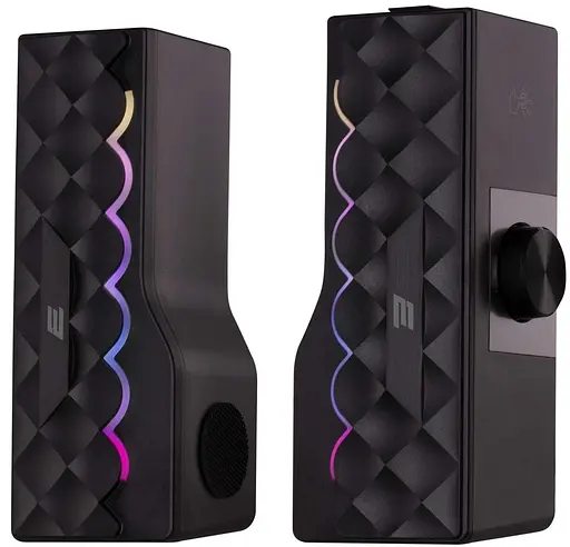 Акустическая система 2E 2.0 PCS232 RGB Matrix USB Black (2E-PCS232BK) - фото 1