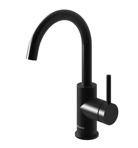 Смеситель для кухни Kohlman Axel Black QB150AB Черный матовый - фото 1