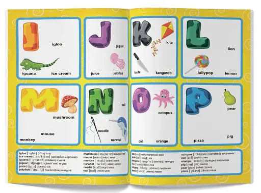 Перші розвивальні наліпки. English ABC. 65 наліпок - фото 2