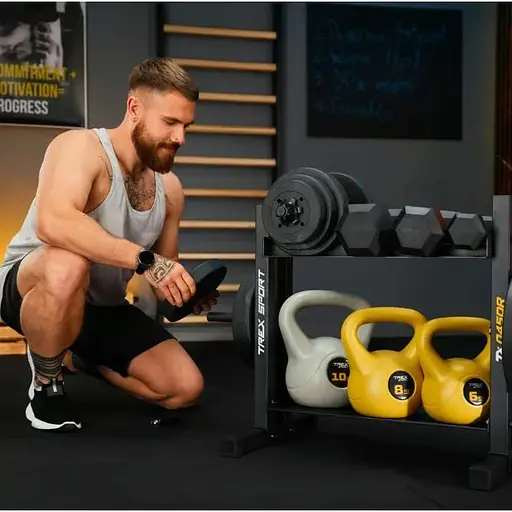 Стійка Trex Sport 2-рівнева для гантелей, дисків та гирь TX-045DR - фото 4