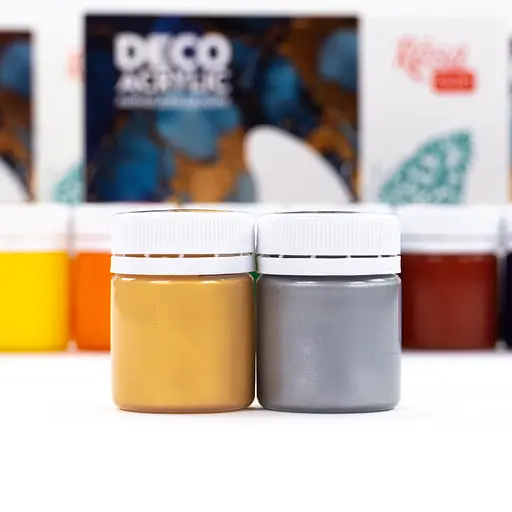 Набір акрилових фарб для декору матові і металіки 12×20 мл Rosa Talent - фото 4