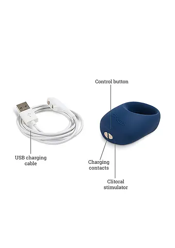 Виброкольцо We-Vibe Pivot Blue 7.1 см синий - фото 7