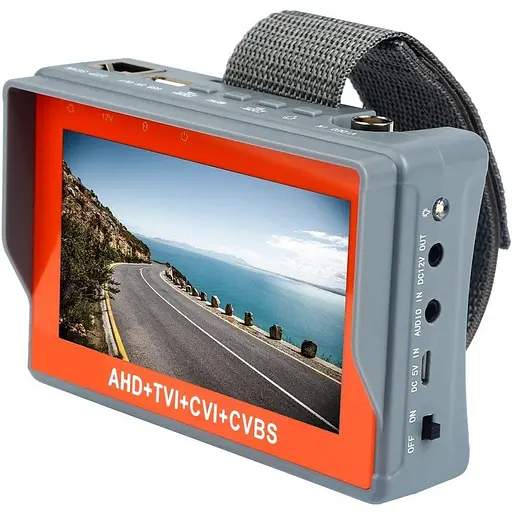 Портативный монитор для настройки камер видеонаблюдения Pomiacam IV7W, 5Мп, AHD+TVI+CVI+CVBS - фото 2