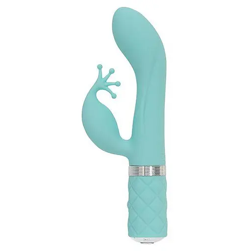 Вібратор кролик Pillow Talk Kinky Teal 21 см зелений - фото 2