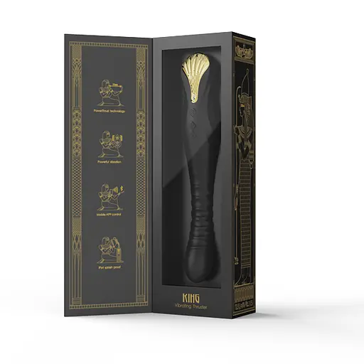 Вібратор Zalo King Vibrating Thruster 30.2 см чорний - фото 9