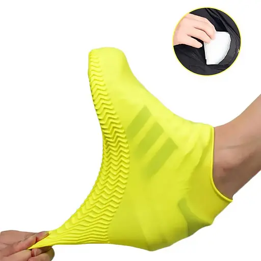 Бахіли силіконові на взуття від води й бруду розмір L - фото 2