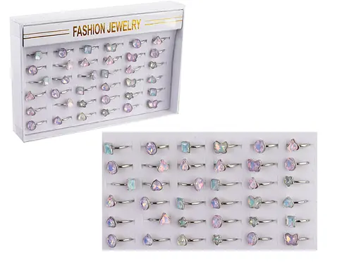 Набор детских колец металлических, 36 штук в коробке FG231110060P