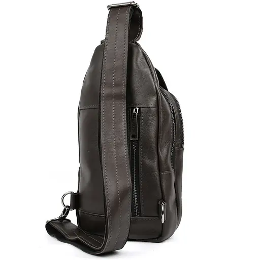 Модный рюкзак слинг на одну шлейку коричневый TARWA 17х7х33.5 см sum0028455 - фото 5