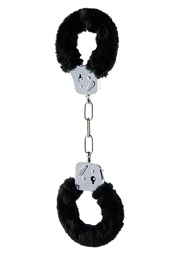 Наручники Toy Joy Furry Fun Cuffs 28 см чорний - фото 2