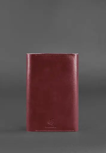 Шкіряний блокнот (Софт-бук) 5.0 бордовий - фото 6
