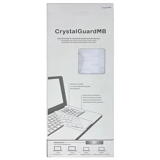 Накладка на клавіатуру DK для Apple MacBook Air 13" Retina 2018 - 2019 UK силікон прозорий - фото 2