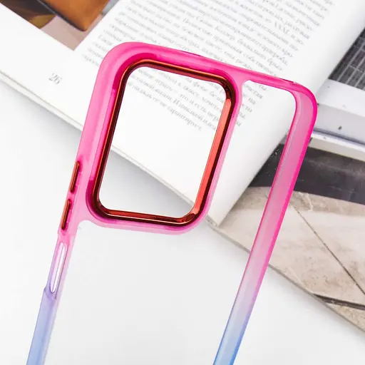 Чехол Epik TPU+PC Fresh sip series для Xiaomi Redmi Note 12 4G Синий / Розовый - фото 5