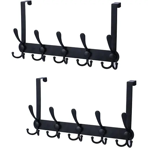 Вешалка для одежды тяжелая черная 2 шт.