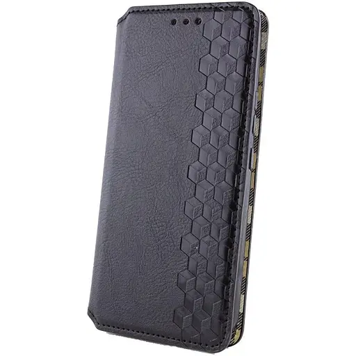 Кожаный чехол-книжка Getman Cubic (PU) для Xiaomi Redmi Note 14 4G (Int. version) Черный - фото 2