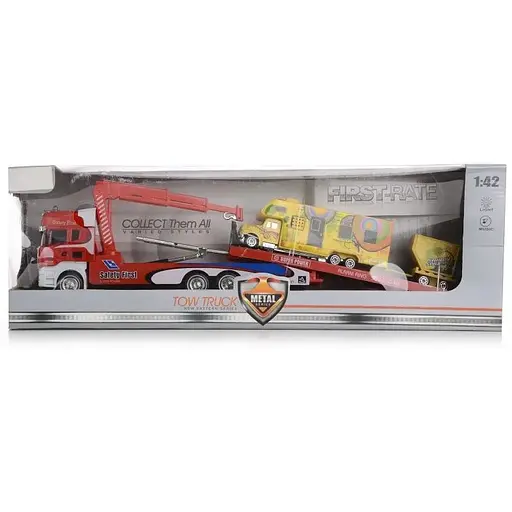 Игрушечный грузовик с прицепом IM312/RED