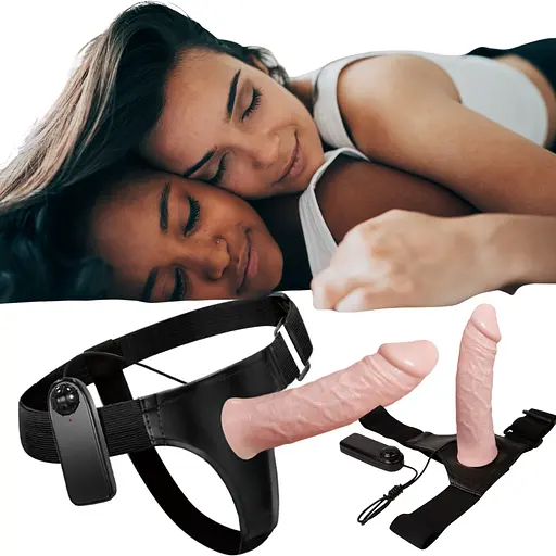 Фаллопротез с вибрацией Baile Ultra Passion Harness 15.5 см телесный - фото 9