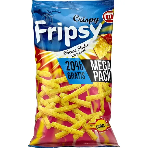 Чипсы Fripsy Мега пачка со вкусом сыра 120 г