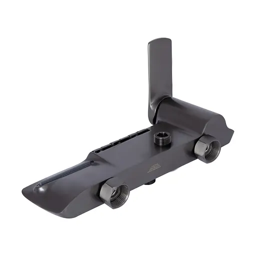 Душевая система универсальная Qtap Slavonice на три потребителя (с изливом) QTSLA111GMB45905 Gunmetal Black PVD, Шлифованный черный хром - фото 10