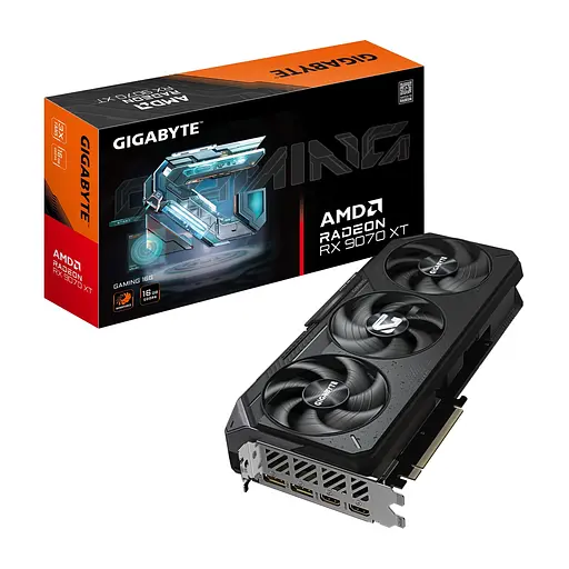 Відеокарта AMD Radeon RX 9070 XT 16GB GDDR6 Gaming Gigabyte (GV-R9070XTGAMING-16GD) - фото 1